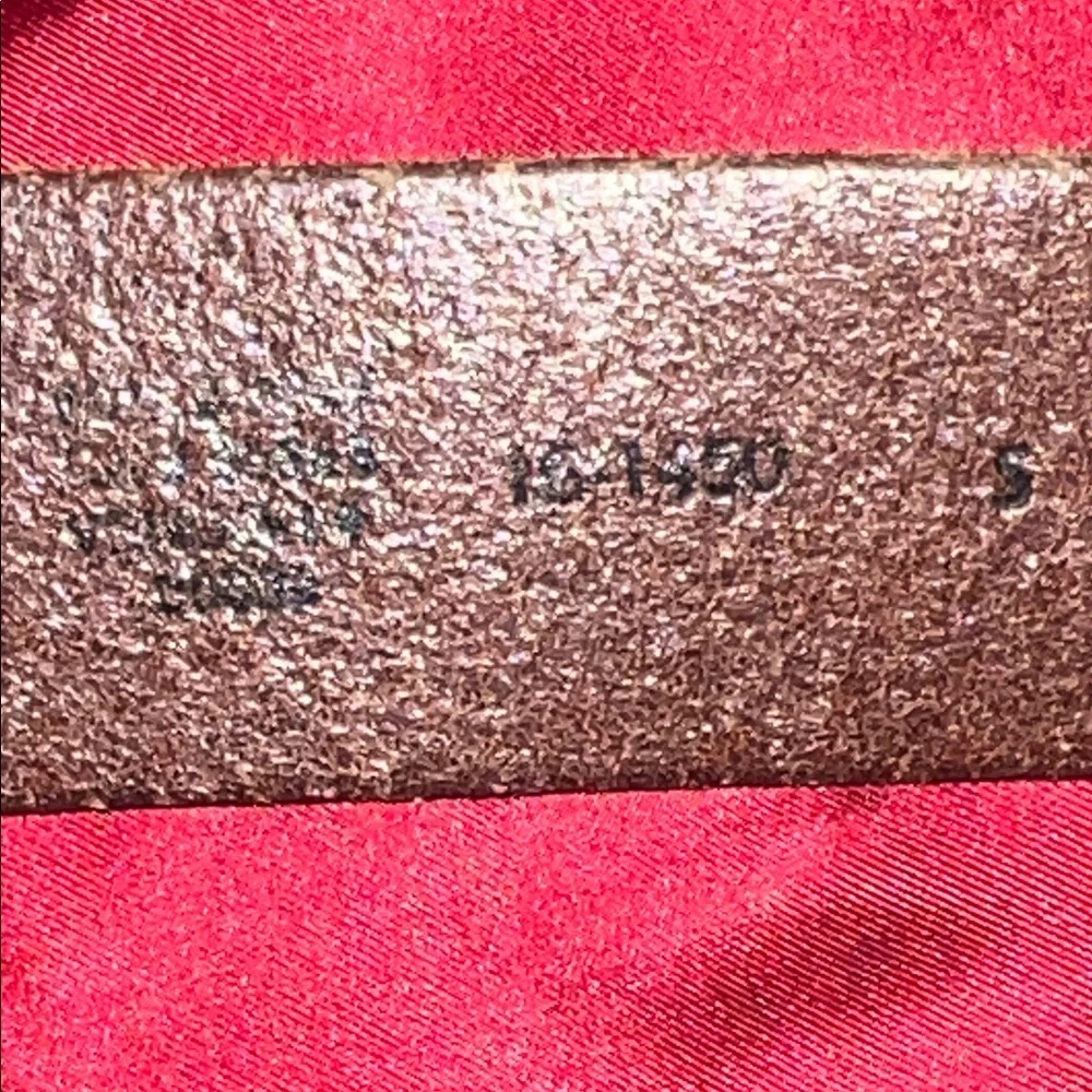 Eddie Bauer Men’s Brown Genuine Leather Belt Size 30 Brass Buckle Casual